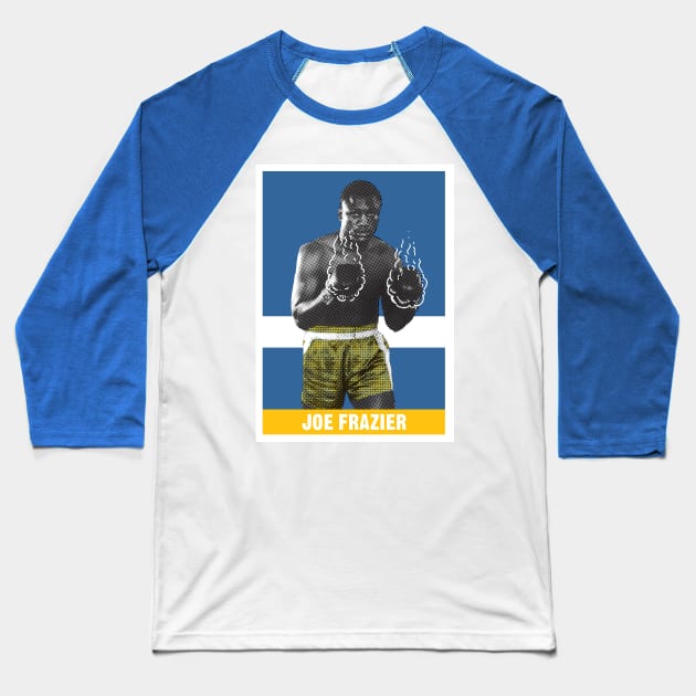 Smokin' Joe Frazier Baseball T-Shirt by Namo_Gamo